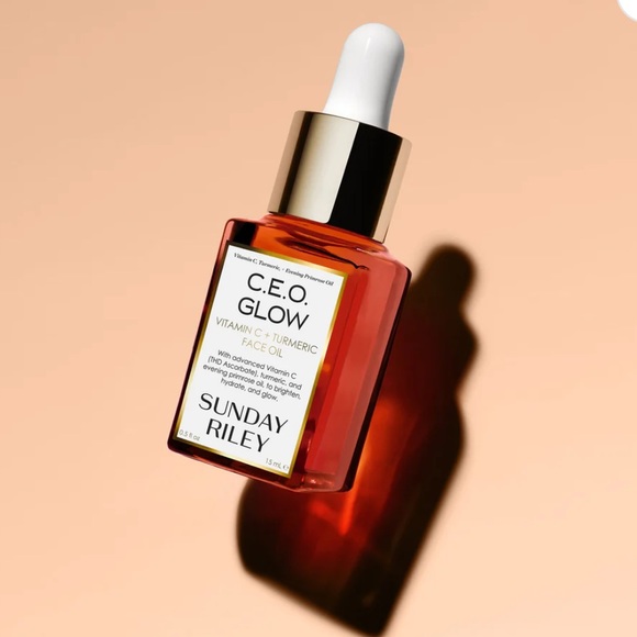 Sunday Riley CEO Glow vitamin c + turmeric face oil - brand new .5 fl oz - Picture 8 of 11